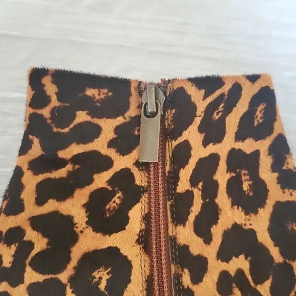 NEW Seychelles What You Need Leather Leopard Print Bootie Size 7 - Picture 7 of 11